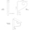 Ekena Millwork Edwards Wrought Iron Bracket, (Single center brace), Antiqued Warm Silver 1 1/2"W x 7 1/2"D x 10"H BKTM01X07X10SEDAWS - alternate 4